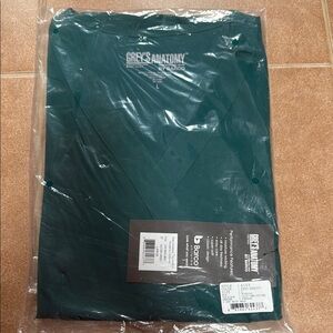Grey's Anatomy Hunter Green Scrub Top